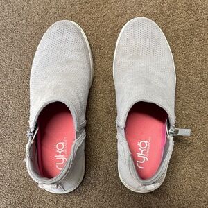 Ryka Women's Light Gray Slip-On Sneakers